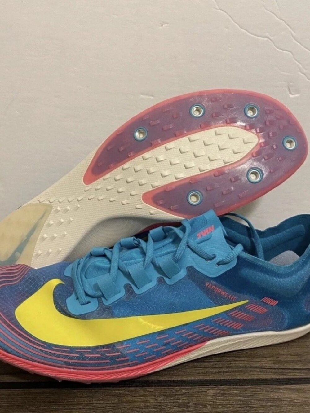 Nike Zoom Victory Lakeside Blue Track Spikes Run Shoes Men's Sz 11 AJ0847-402
